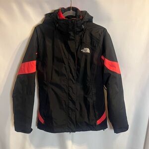 The North Face 2 In 1 Black Jacket Hyvent Womens Size Medium